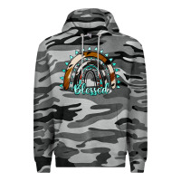 Slate Camo blessed rainbow cowhide aztec Premium Hoodie - Jasminsmagicworld
