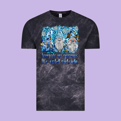 Snuggle Up Gnomies It's Coll Outside Vintage Tee Designed By Barkaloodesign