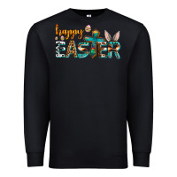 Black western happy easter Premium Sweatshirt - AdoDesignShop