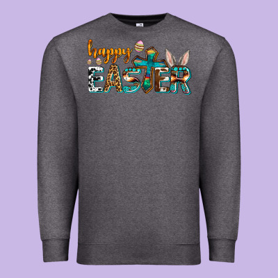 Western Happy Easter Premium Sweatshirt Designed By Adodesignshop
