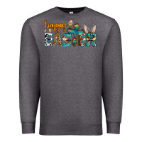 Charcoal Heather western happy easter Premium Sweatshirt - AdoDesignShop