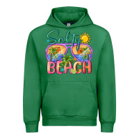 Emerald salty beach Urban Hoodie - MaliasSmallBusiness