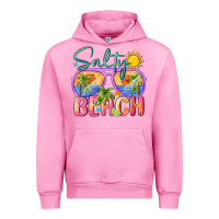 Fuchsia Pink salty beach Urban Hoodie - MaliasSmallBusiness