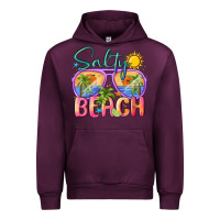 Mauve Wine salty beach Urban Hoodie - MaliasSmallBusiness