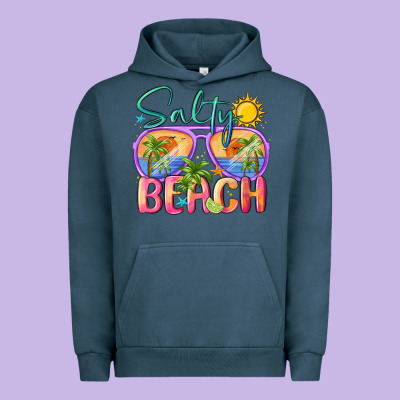 Salty Beach Urban Hoodie Designed By Maliassmallbusiness