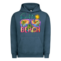 Pigment Midnight Navy salty beach Urban Hoodie - MaliasSmallBusiness