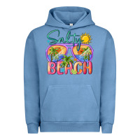 Pigment Pebble Blue salty beach Urban Hoodie - MaliasSmallBusiness