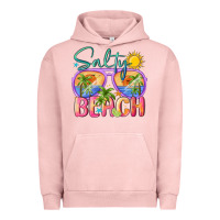 Pigment Salmon salty beach Urban Hoodie - MaliasSmallBusiness
