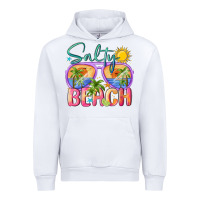 White salty beach Urban Hoodie - MaliasSmallBusiness