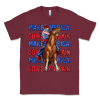Burgundy make america cowboy again Classic Tee - texasbilliewilder