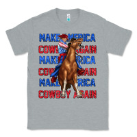 Heather Grey make america cowboy again Classic Tee - texasbilliewilder