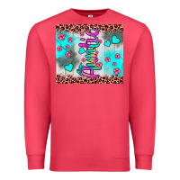 Cardinal auntie leopard turquoise Premium Sweatshirt - JahusDesignShop