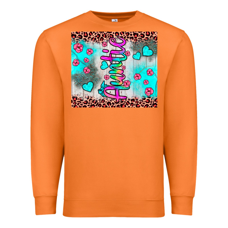 Auntie Leopard Turquoise Premium Sweatshirt by JahusDesignShop | Teevron