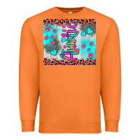 Carrot auntie leopard turquoise Premium Sweatshirt - JahusDesignShop