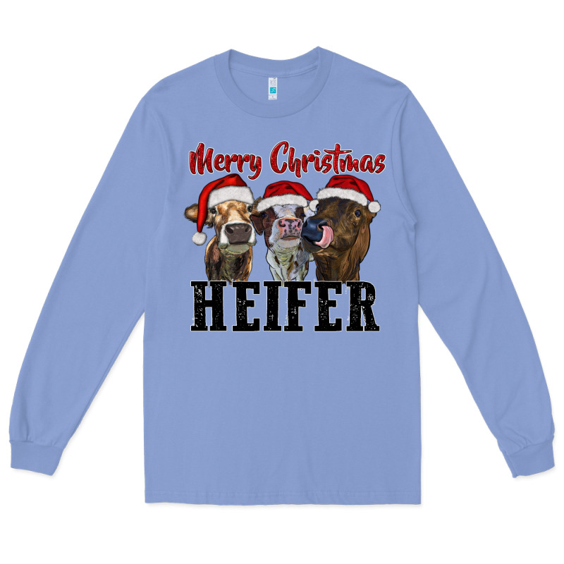Merry Christmas Heifers Long Sleeve Tee by RanaPortraitStore | Teevron