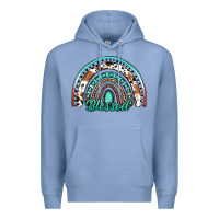 Colony Blue blessed western rainbow Premium Hoodie - Jasminsmagicworld