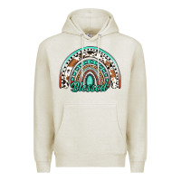 Oatmeal Heather blessed western rainbow Premium Hoodie - Jasminsmagicworld