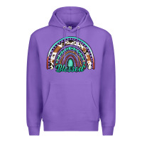 Purple blessed western rainbow Premium Hoodie - Jasminsmagicworld