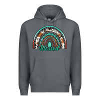 Rock blessed western rainbow Premium Hoodie - Jasminsmagicworld