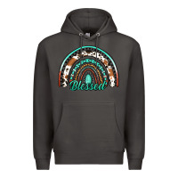 Smoke blessed western rainbow Premium Hoodie - Jasminsmagicworld