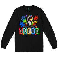 Black soccer support squad autism Long Sleeve Tee - Zillion Design Studio