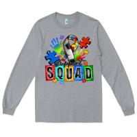 Heather Grey soccer support squad autism Long Sleeve Tee - Zillion Design Studio