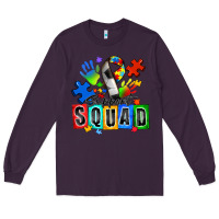 Plum soccer support squad autism Long Sleeve Tee - Zillion Design Studio