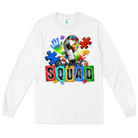 White soccer support squad autism Long Sleeve Tee - Zillion Design Studio