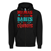 Black mamas let your babies be cowboys Zipper Hoodie - texasbilliewilder