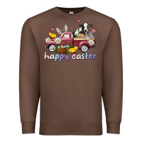 Chestnut happy easter trucks Premium Sweatshirt - AdoDesignShop