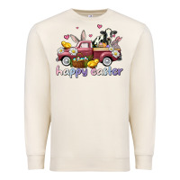 Sandshell happy easter trucks Premium Sweatshirt - AdoDesignShop