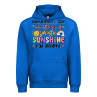 Cobalt good morning world your little ray of sarcastic Urban Hoodie - MaliasSmallBusiness
