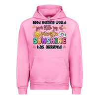 Fuchsia Pink good morning world your little ray of sarcastic Urban Hoodie - MaliasSmallBusiness