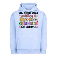 Pigment Grape Ice good morning world your little ray of sarcastic Urban Hoodie - MaliasSmallBusiness