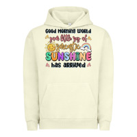 Pigment Pistachio good morning world your little ray of sarcastic Urban Hoodie - MaliasSmallBusiness