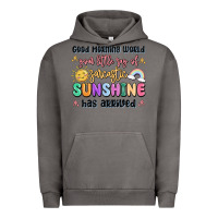 Pigment Tornado good morning world your little ray of sarcastic Urban Hoodie - MaliasSmallBusiness