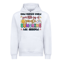 White good morning world your little ray of sarcastic Urban Hoodie - MaliasSmallBusiness