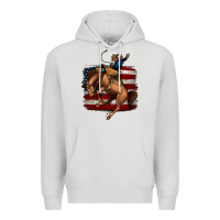 Dove Grey bucking bronco Premium Hoodie - Jasminsmagicworld