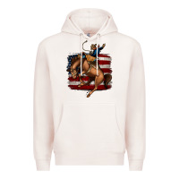 Pale Pink bucking bronco Premium Hoodie - Jasminsmagicworld