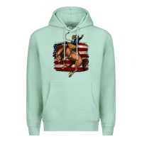 Seafoam bucking bronco Premium Hoodie - Jasminsmagicworld