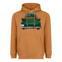 Meerkat western green truck back view Heavyweight Hoodie - FaDigitalArtStudio