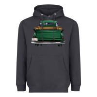 Smoke western green truck back view Heavyweight Hoodie - FaDigitalArtStudio