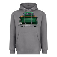 Storm western green truck back view Heavyweight Hoodie - FaDigitalArtStudio