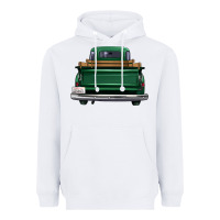 White western green truck back view Heavyweight Hoodie - FaDigitalArtStudio