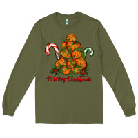 Army Green Merry Christmas Basketball Long Sleeve Tee - RanaPortraitStore