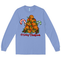 Colony Blue Merry Christmas Basketball Long Sleeve Tee - RanaPortraitStore