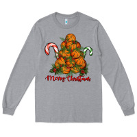 Heather Grey Merry Christmas Basketball Long Sleeve Tee - RanaPortraitStore