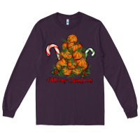 Plum Merry Christmas Basketball Long Sleeve Tee - RanaPortraitStore