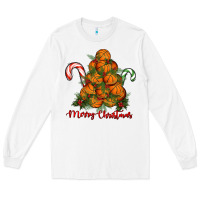 White Merry Christmas Basketball Long Sleeve Tee - RanaPortraitStore