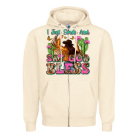 Sandshell i just smile and say god bless Zipper Hoodie - Zillion Design Studio